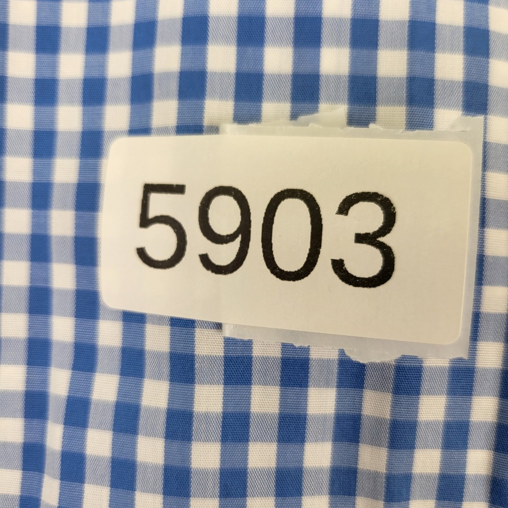 L.L. Bean Shirt Mens XL Blue Gingham Excellent Traditional Fit Cotton 280483 - Picture 8 of 8